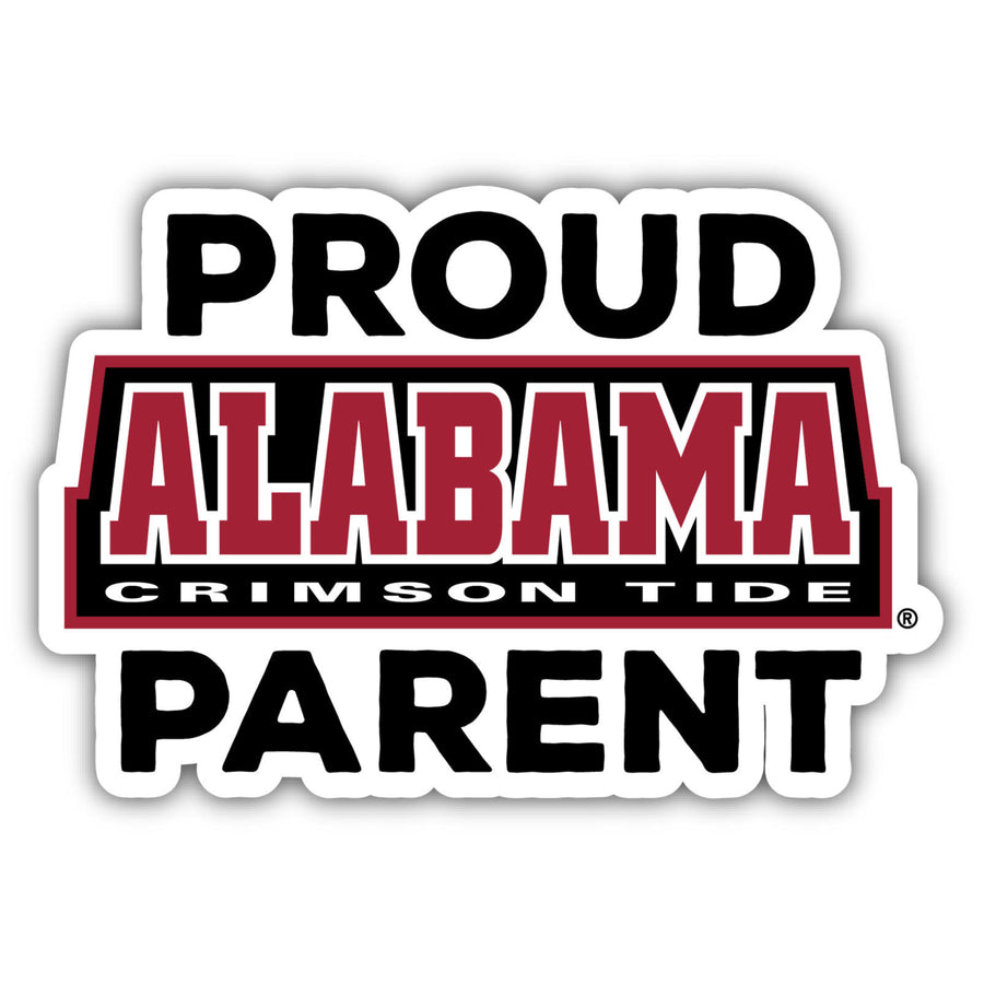 Alabama Crimson Tide 4-Inch Proud Parent NCAA Vinyl Sticker - Durable School Spirit Decal Image 1