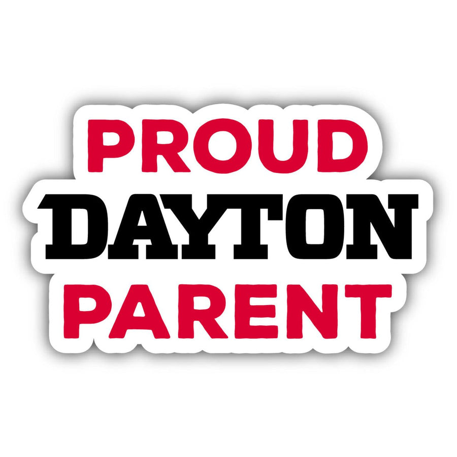 Dayton Flyers 4-Inch Proud Parent NCAA Vinyl Sticker - Durable School Spirit Decal Image 1