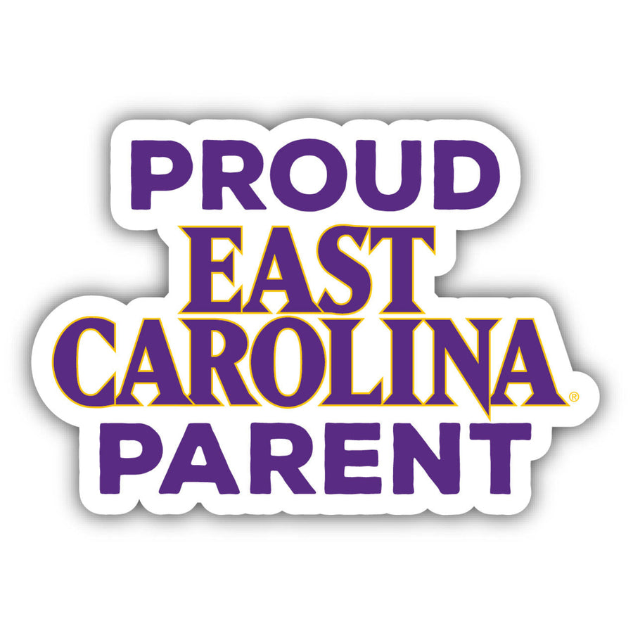 East Carolina Pirates 4-Inch Proud Parent NCAA Vinyl Sticker - Durable School Spirit Decal Image 1