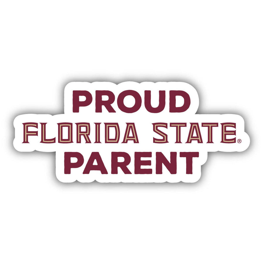 Florida State Seminoles 4-Inch Proud Parent NCAA Vinyl Sticker - Durable School Spirit Decal Image 1