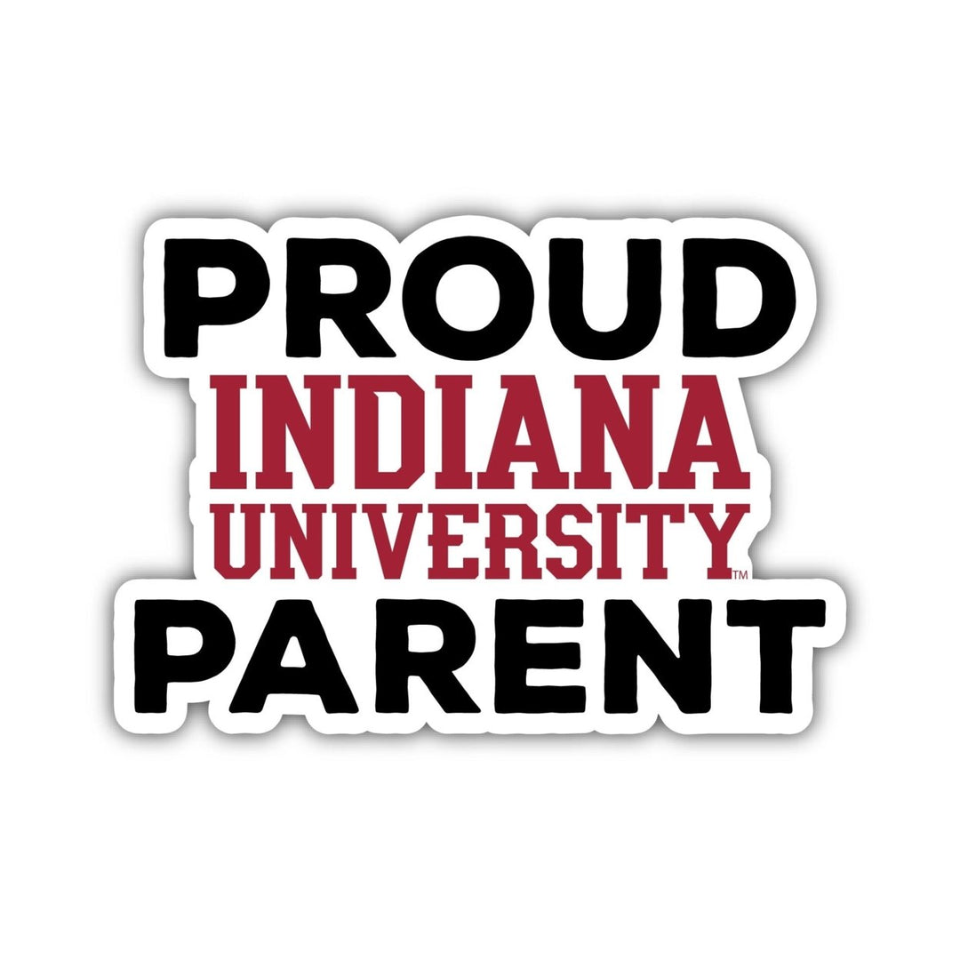 Indiana Hoosiers Proud Parent 4" Sticker Image 1