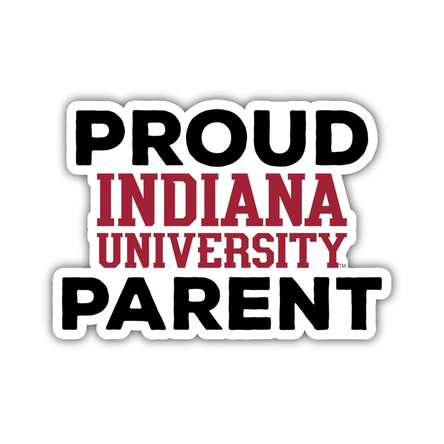 Indiana Hoosiers 4-Inch Proud Parent NCAA Vinyl Sticker - Durable School Spirit Decal Image 1