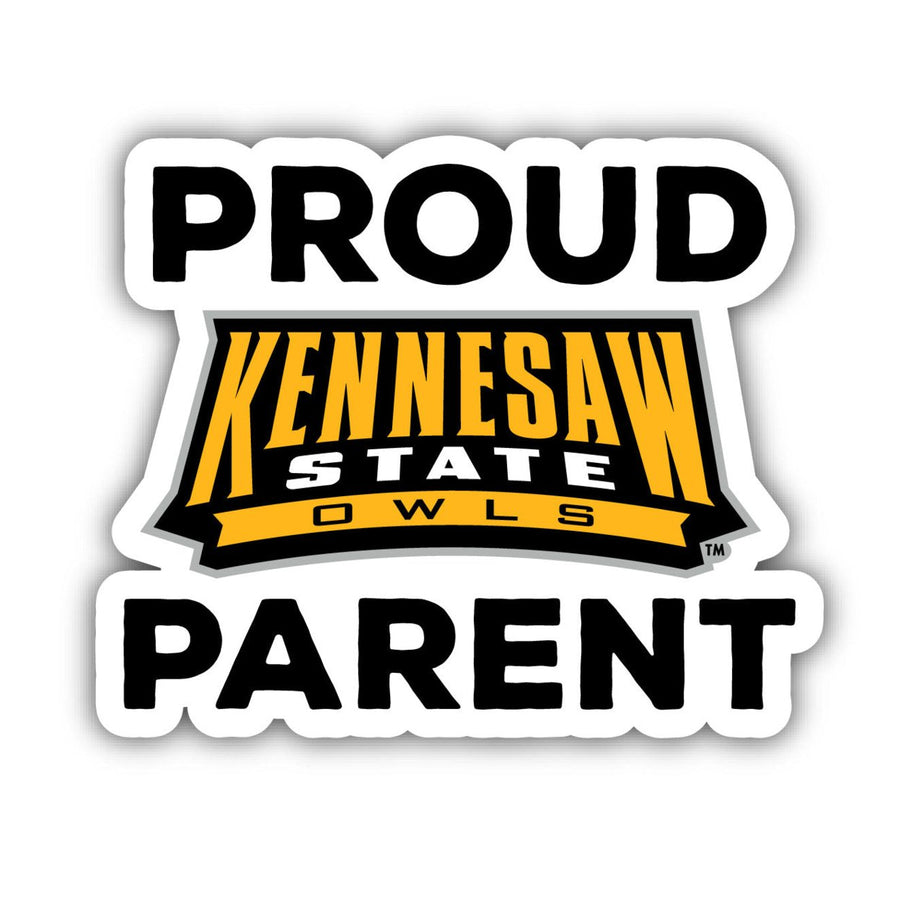 Kennesaw State University 4-Inch Proud Parent NCAA Vinyl Sticker - Durable School Spirit Decal Image 1