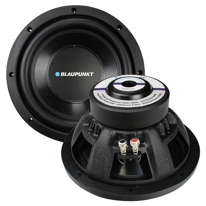 BLAUPUNKT 10" Single Voice Coil Subwoofer with 600W Power (GBW101) 1-PC Only Black Image 2