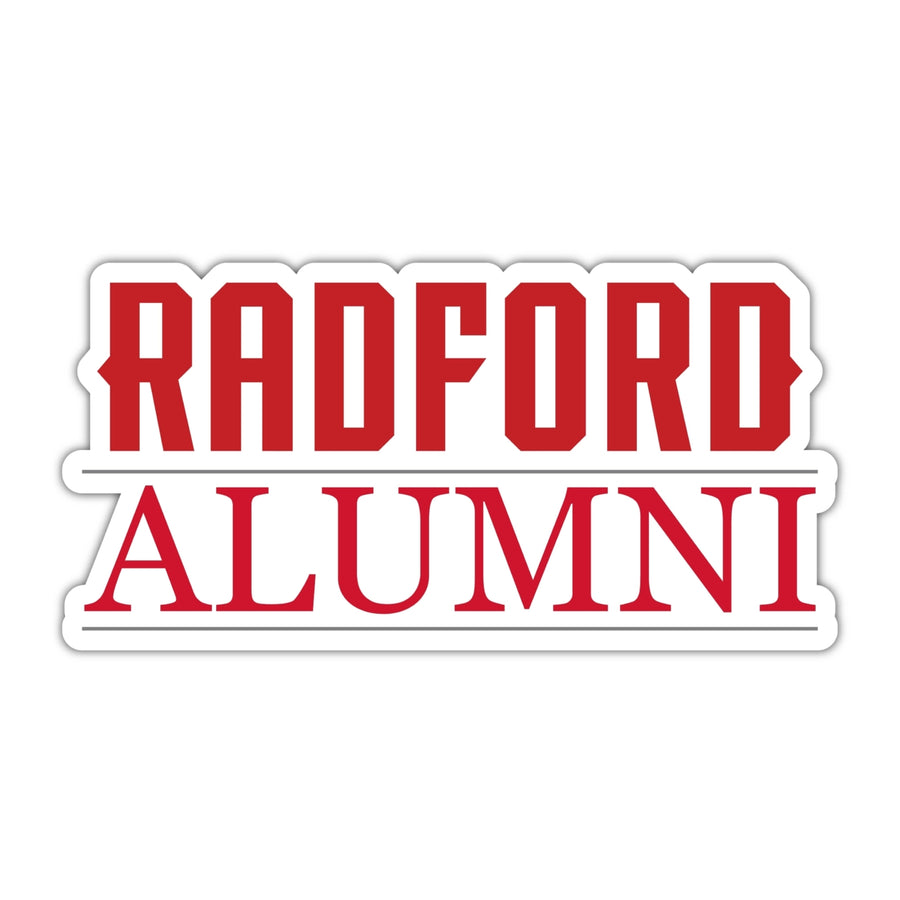 Radford University Highlanders 4-Inch Alumni 4-Pack NCAA Vinyl Sticker - Durable School Spirit Decal Image 1