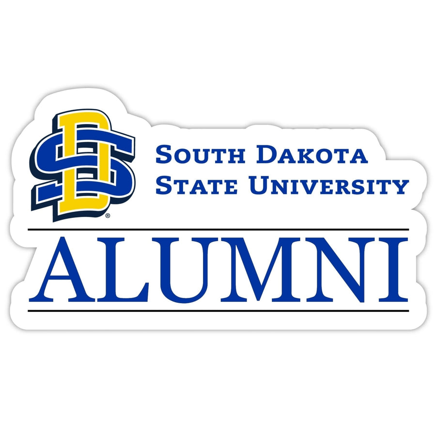 South Dakota State Jackrabbits 4-Inch Alumni 4-Pack NCAA Vinyl Sticker - Durable School Spirit Decal Image 1