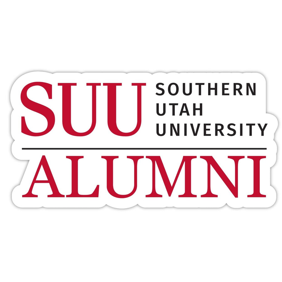 Southern Utah University 4-Inch Alumni 4-Pack NCAA Vinyl Sticker - Durable School Spirit Decal Image 1