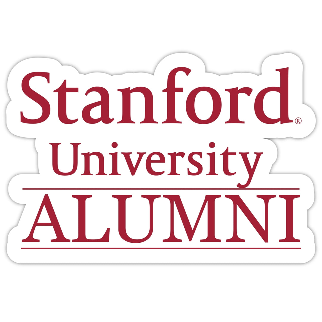 Stanford University 4-Inch Alumni 4-Pack NCAA Vinyl Sticker - Durable School Spirit Decal Image 1