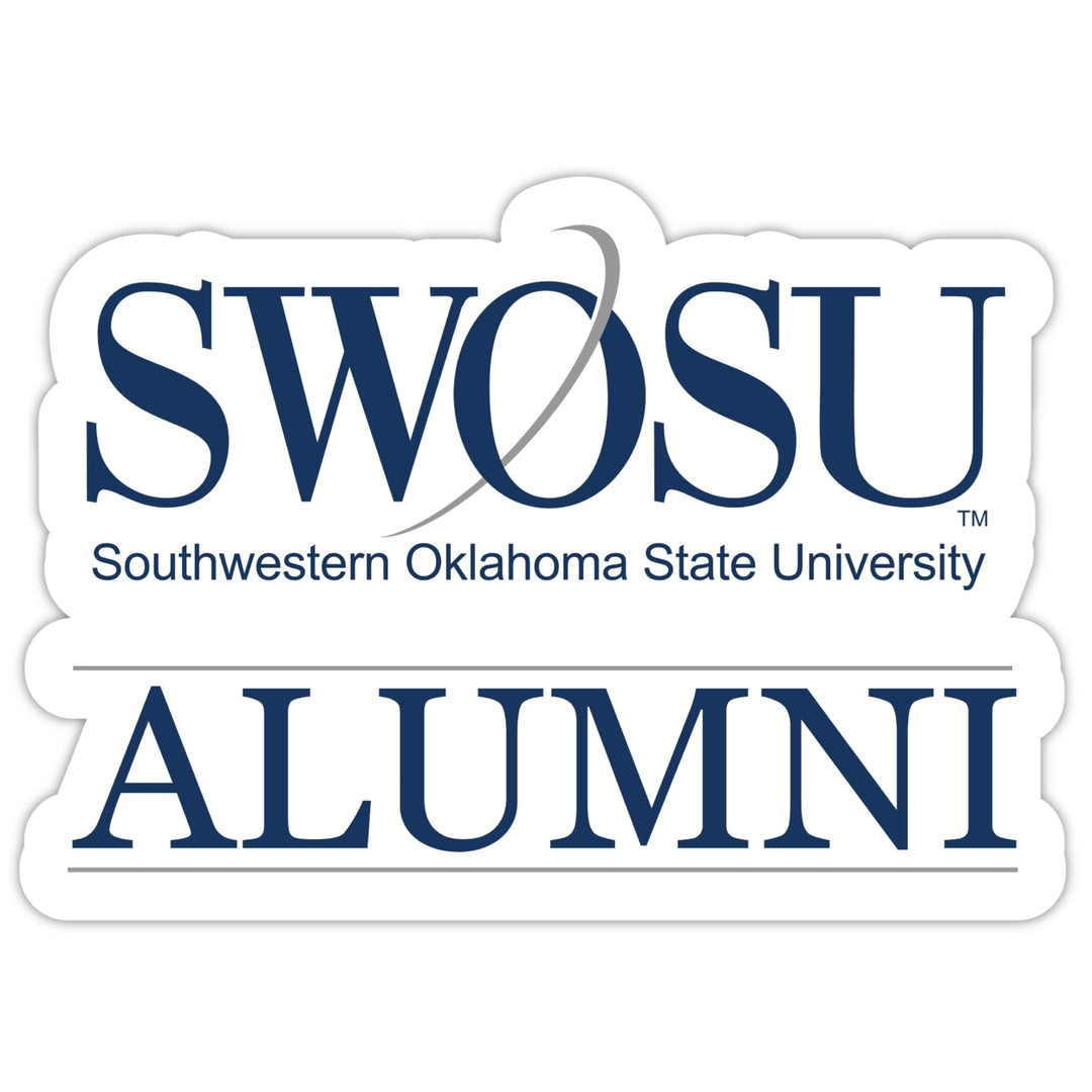 Southwestern Oklahoma State University 4-Inch Alumni 4-Pack NCAA Vinyl Sticker - Durable School Spirit Decal Image 1