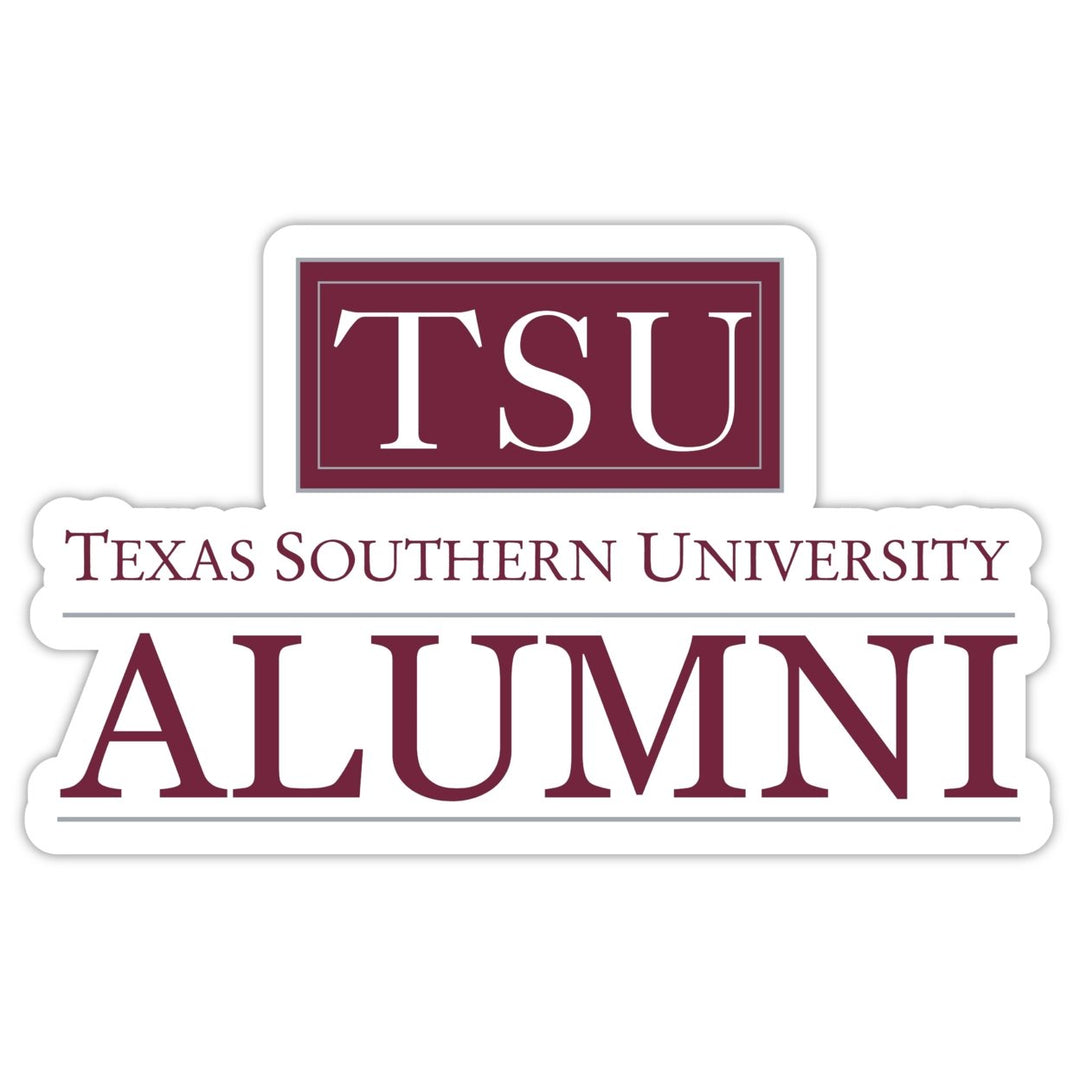 Texas Southern University Alumni 4" Sticker - (4 Pack) Image 1