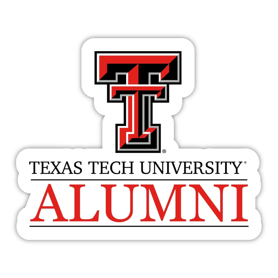 Texas Tech Red Raiders 4-Inch Alumni 4-Pack NCAA Vinyl Sticker - Durable School Spirit Decal Image 1