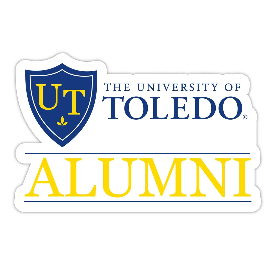 Toledo Rockets 4-Inch Alumni 4-Pack NCAA Vinyl Sticker - Durable School Spirit Decal Image 1