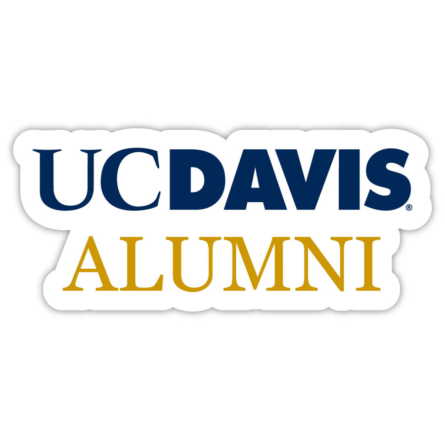 UC Davis Aggies 4-Inch Alumni 4-Pack NCAA Vinyl Sticker - Durable School Spirit Decal Image 1