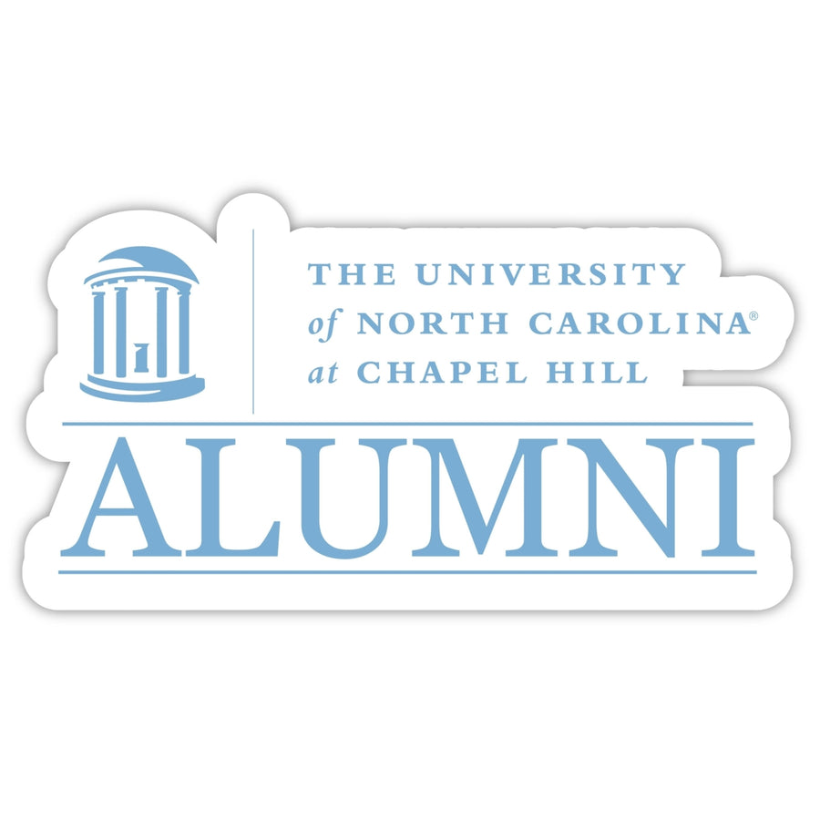 UNC Tar Heels 4-Inch Alumni 4-Pack NCAA Vinyl Sticker - Durable School Spirit Decal Image 1