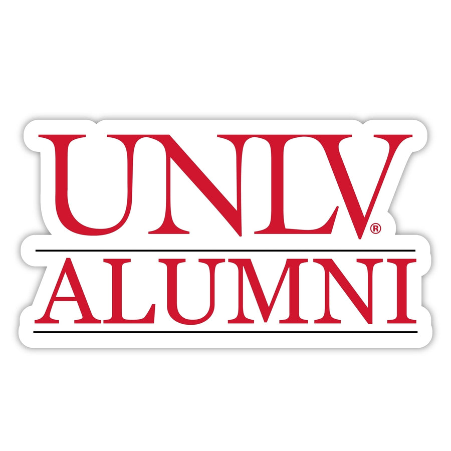 UNLV Rebels 4-Inch Alumni 4-Pack NCAA Vinyl Sticker - Durable School Spirit Decal Image 1