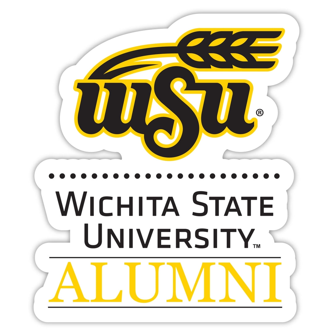 Wichita State Shockers 4-Inch Alumni 4-Pack NCAA Vinyl Sticker - Durable School Spirit Decal Image 1