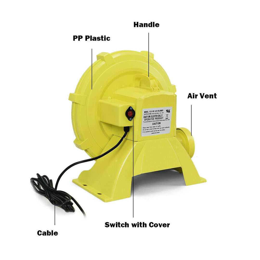 Air Blower Pump Fan 735 Watt 1.0HP For Inflatable Bounce House Bouncy Castle Image 4