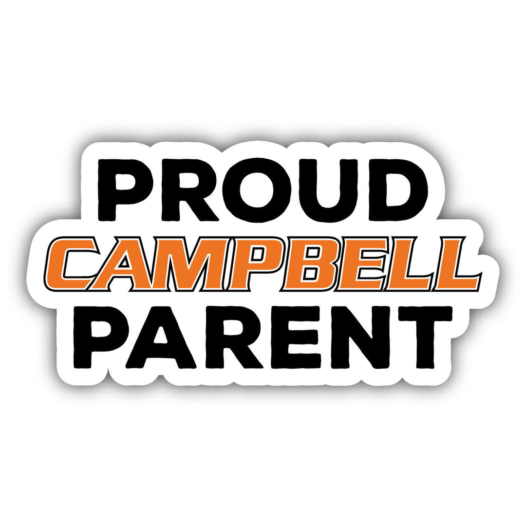 Campbell University Fighting Camels 4-Inch Proud Parent 4-Pack NCAA Vinyl Sticker - Durable School Spirit Decal Image 1