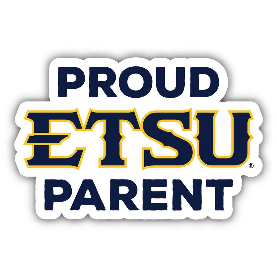East Tennessee State University Proud Parent 4" Sticker - (4 Pack) Image 1
