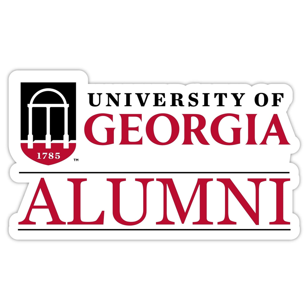 Georgia Bulldogs 4-Inch Alumni 4-Pack NCAA Vinyl Sticker - Durable School Spirit Decal Image 1