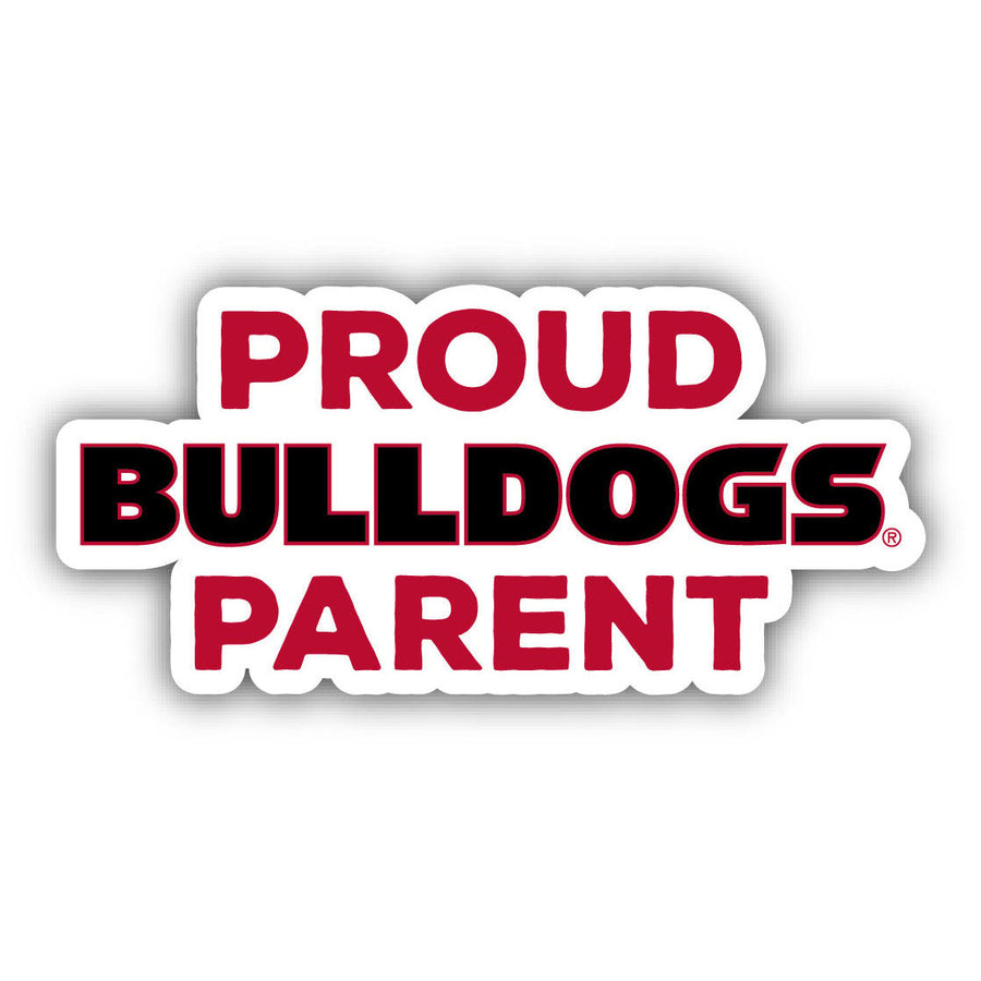 Georgia Bulldogs 4-Inch Proud Parent 4-Pack NCAA Vinyl Sticker - Durable School Spirit Decal Image 1