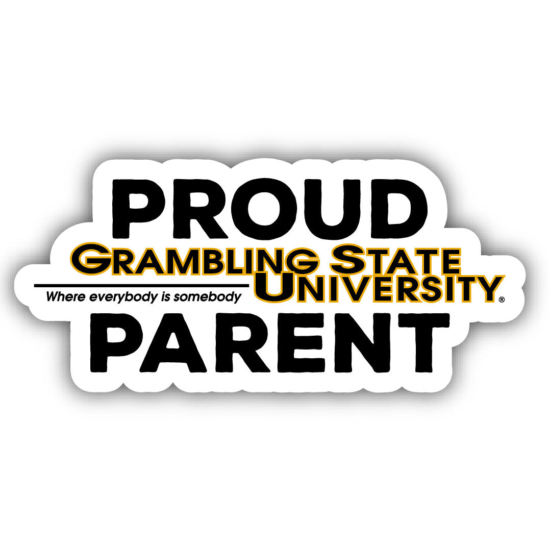 Grambling State Tigers 4-Inch Proud Parent 4-Pack NCAA Vinyl Sticker - Durable School Spirit Decal Image 1