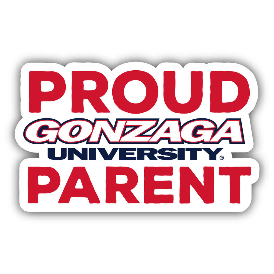 Gonzaga Bulldogs 4-Inch Proud Parent 4-Pack NCAA Vinyl Sticker - Durable School Spirit Decal Image 1