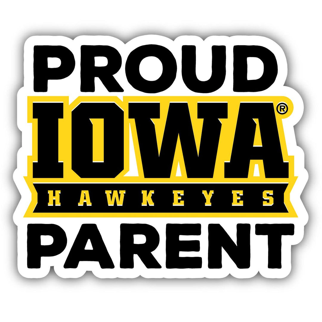 Iowa Hawkeyes Proud Parent 4" Sticker - (4 Pack) Image 1