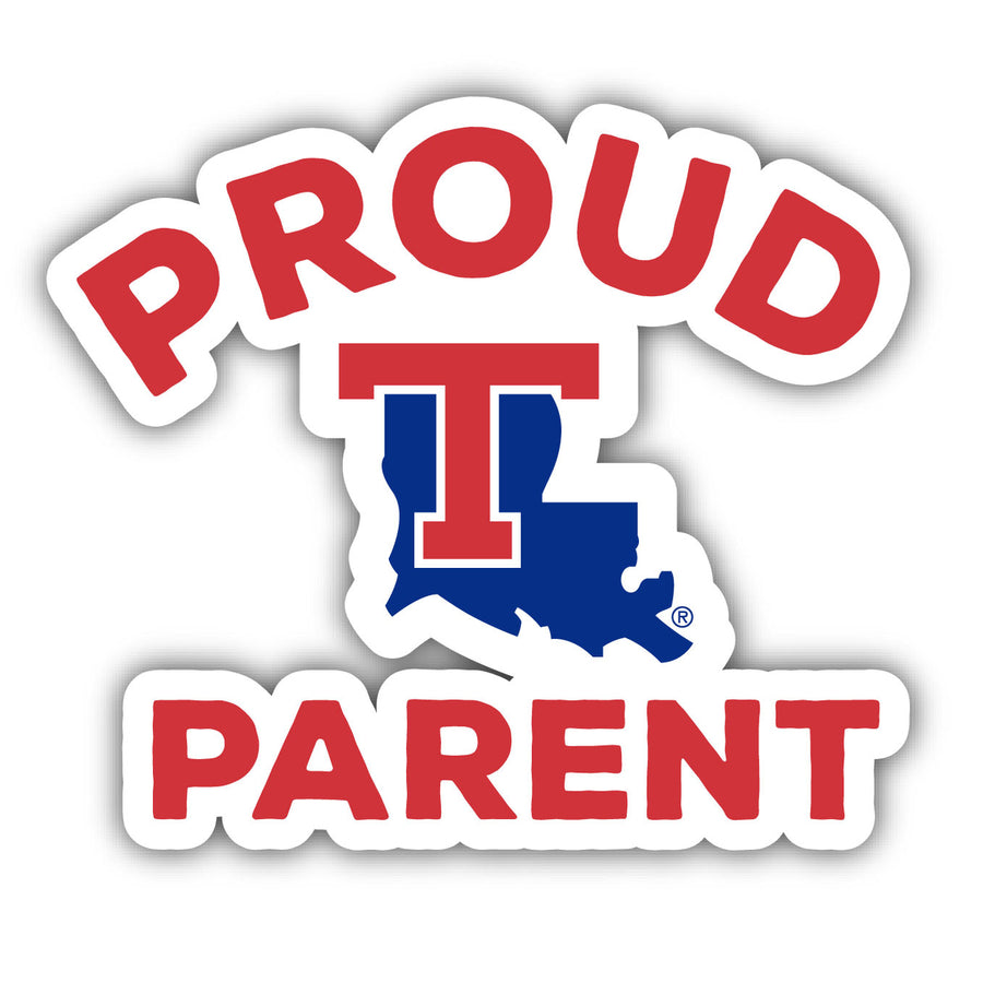 Louisiana Tech Bulldogs 4-Inch Proud Parent 4-Pack NCAA Vinyl Sticker - Durable School Spirit Decal Image 1