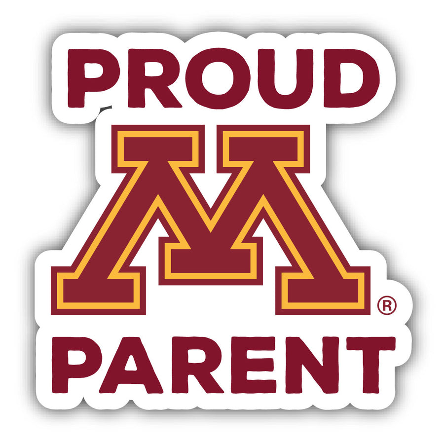 Minnesota Gophers 4-Inch Proud Parent 4-Pack NCAA Vinyl Sticker - Durable School Spirit Decal Image 1