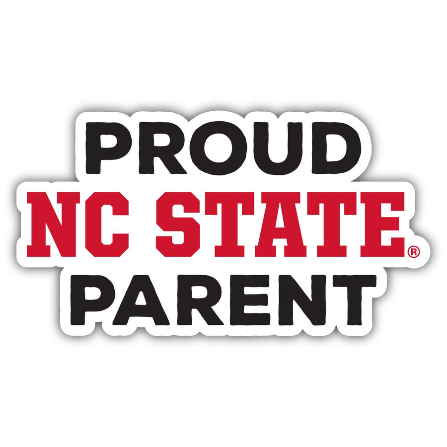 NC State Wolfpack 4-Inch Proud Parent NCAA Vinyl Sticker - Durable School Spirit Decal Image 1