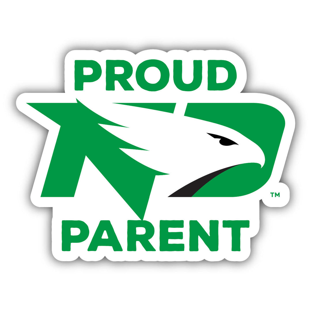 North Dakota Fighting Hawks 4-Inch Proud Parent NCAA Vinyl Sticker - Durable School Spirit Decal Image 1