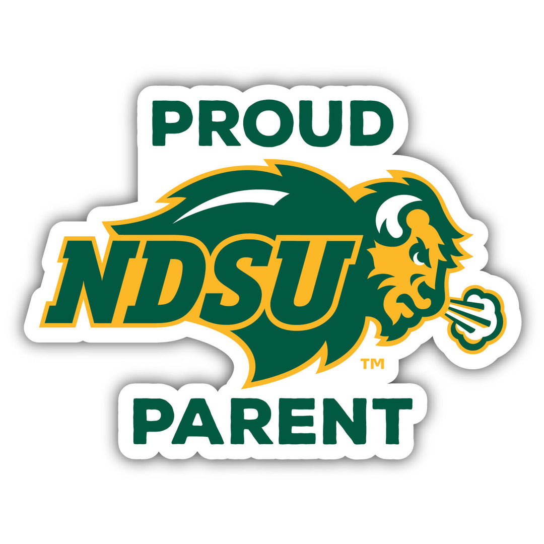 North Dakota State Bison 4-Inch Proud Parent NCAA Vinyl Sticker - Durable School Spirit Decal Image 1