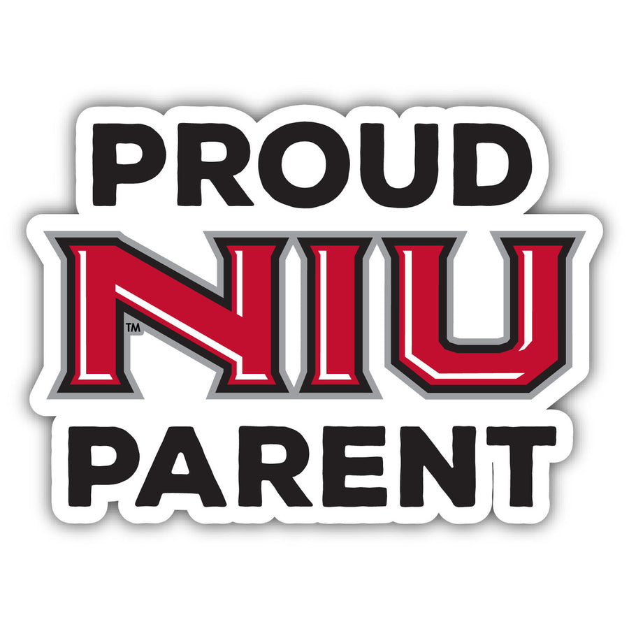 Northern Illinois Huskies 4-Inch Proud Parent NCAA Vinyl Sticker - Durable School Spirit Decal Image 1