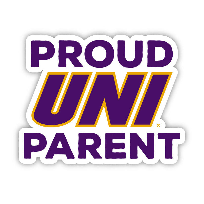 Northern Iowa Panthers 4-Inch Proud Parent 4-Pack NCAA Vinyl Sticker - Durable School Spirit Decal Image 1