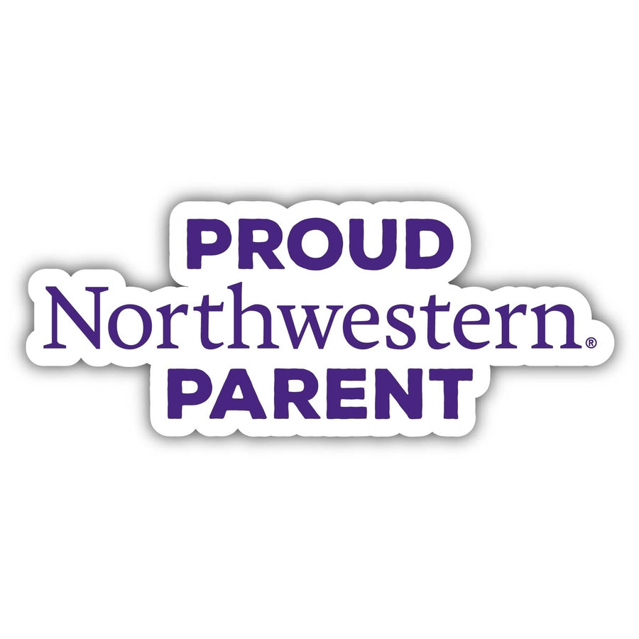 Northwestern University Wildcats 4-Inch Proud Parent NCAA Vinyl Sticker - Durable School Spirit Decal Image 1