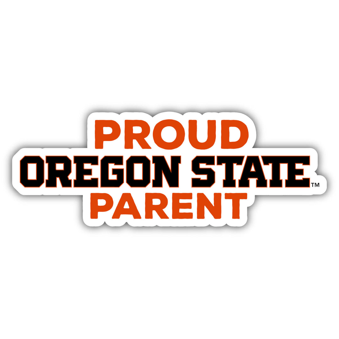 Oregon State Beavers 4-Inch Proud Parent 4-Pack NCAA Vinyl Sticker - Durable School Spirit Decal Image 1