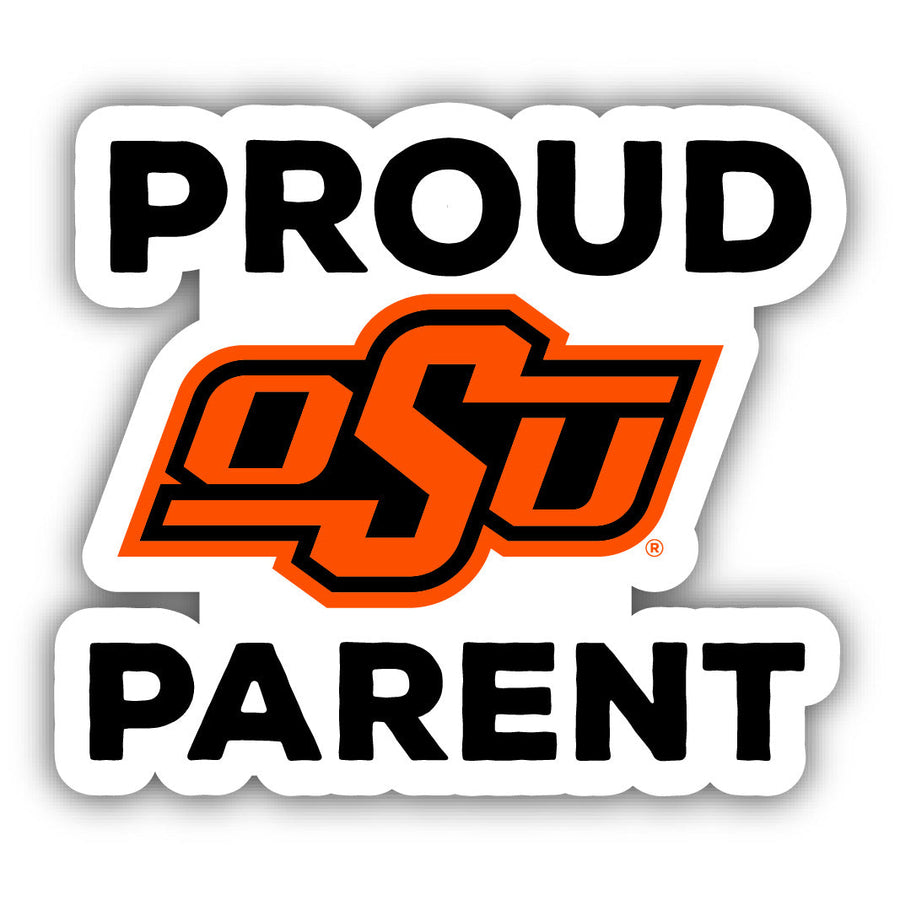 Oklahoma State Cowboys 4-Inch Proud Parent 4-Pack NCAA Vinyl Sticker - Durable School Spirit Decal Image 1