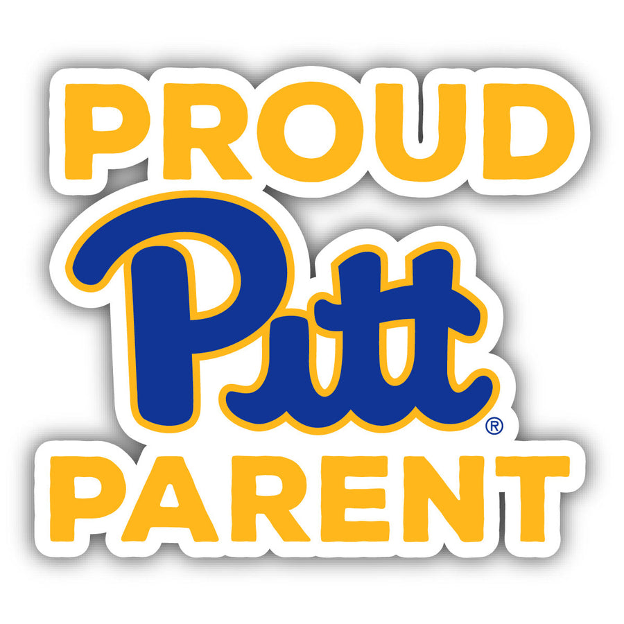 Pittsburgh Panthers 4-Inch Proud Parent 4-Pack NCAA Vinyl Sticker - Durable School Spirit Decal Image 1