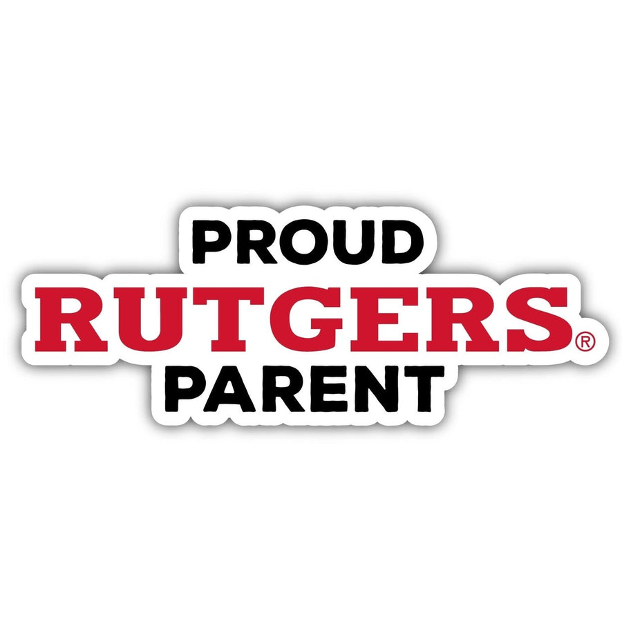 Rutgers Scarlet Knights Proud Parent 4" Sticker Image 1