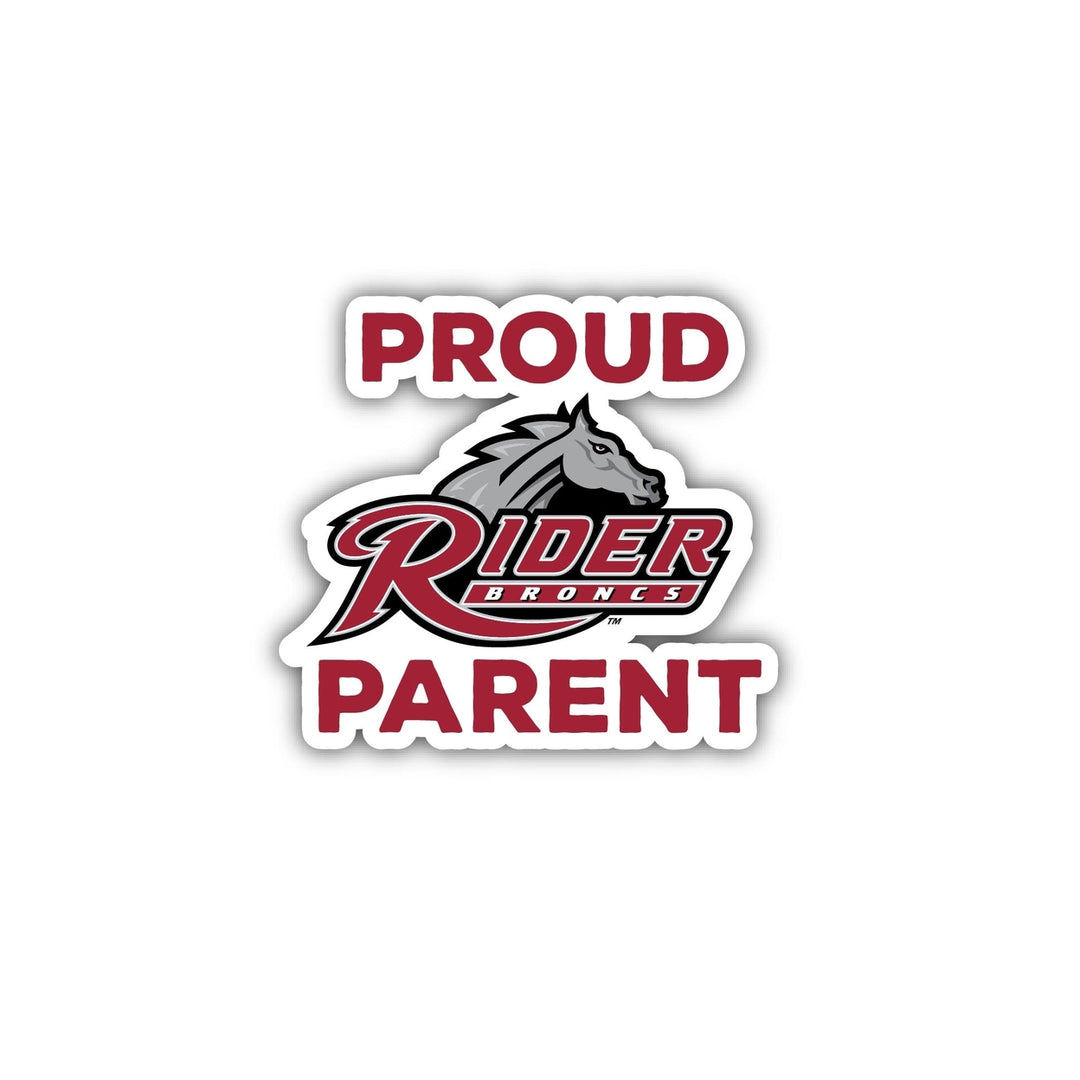 Rider University Broncs 4-Inch Proud Parent NCAA Vinyl Sticker - Durable School Spirit Decal Image 1