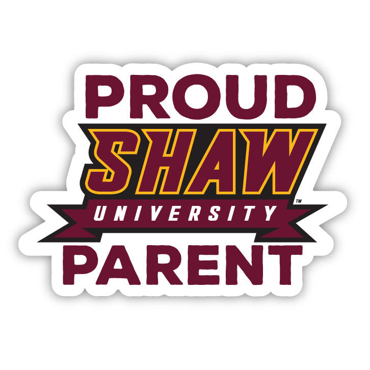 Shaw University Bears 4-Inch Proud Parent NCAA Vinyl Sticker - Durable School Spirit Decal Image 1