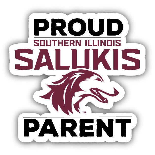 Southern Illinois Salukis 4-Inch Proud Parent NCAA Vinyl Sticker - Durable School Spirit Decal Image 1