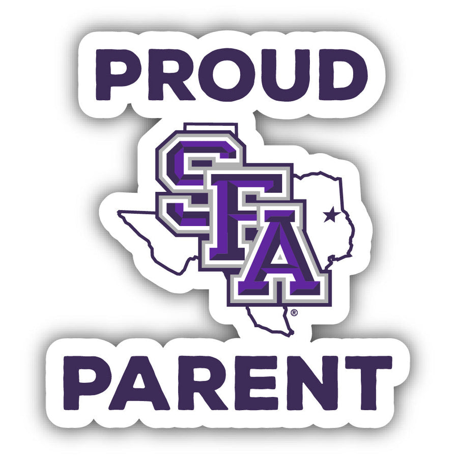 Stephen F. Austin State University 4-Inch Proud Parent 4-Pack NCAA Vinyl Sticker - Durable School Spirit Decal Image 1