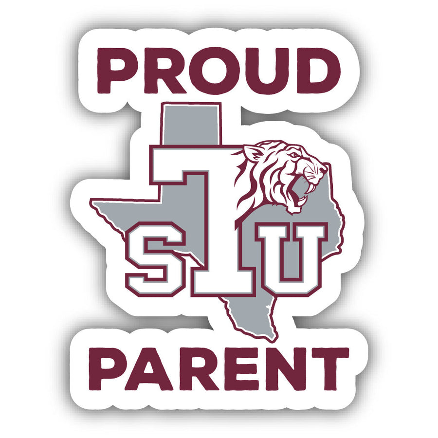 Texas Southern University Proud Parent 4" Sticker Image 1