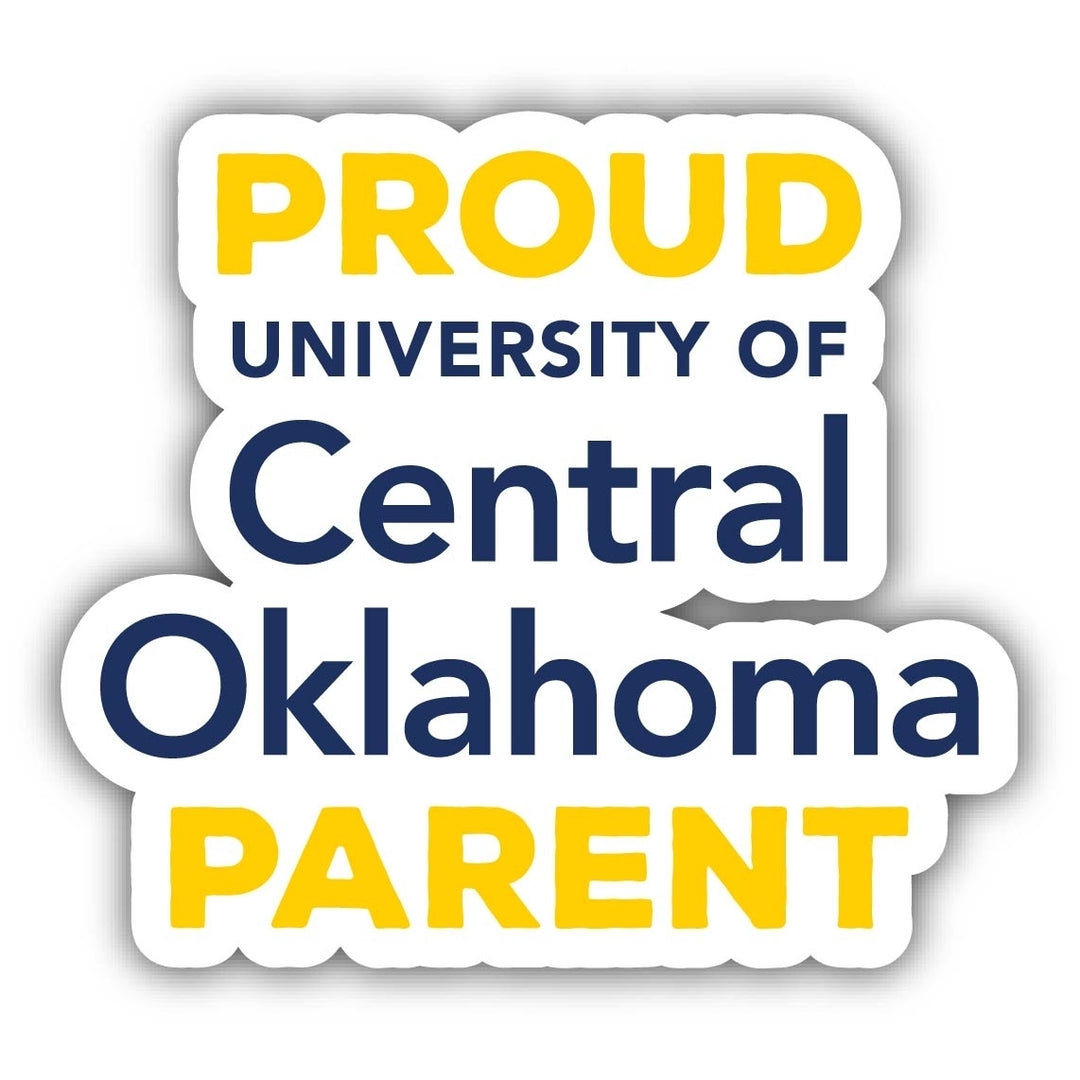 University of Central Oklahoma Bronchos 4-Inch Proud Parent NCAA Vinyl Sticker - Durable School Spirit Decal Image 1