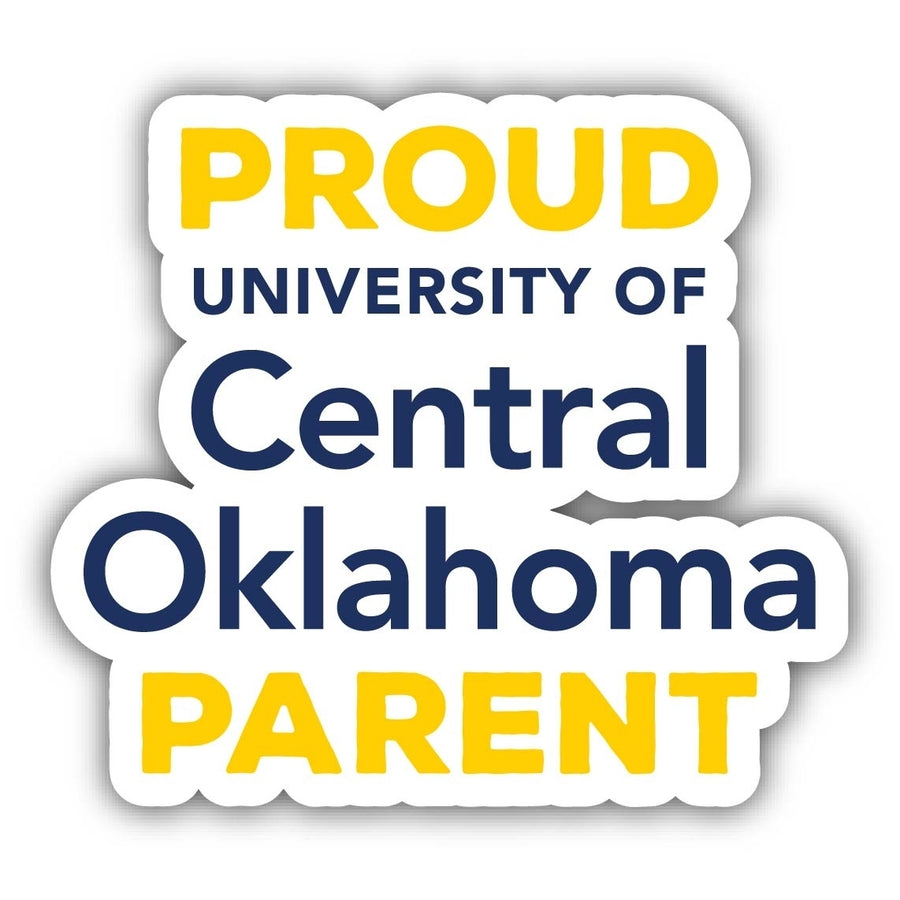 University of Central Oklahoma Bronchos 4-Inch Proud Parent NCAA Vinyl Sticker - Durable School Spirit Decal Image 1