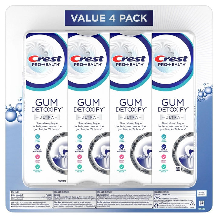 Crest Gum Detoxify Ultra Toothpaste 4.7 Ounce (Pack of 4) Image 1