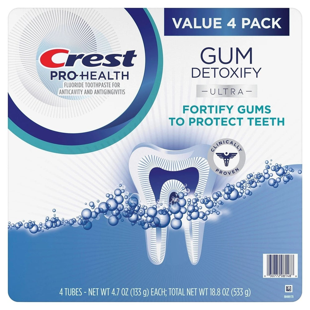 Crest Gum Detoxify Ultra Toothpaste 4.7 Ounce (Pack of 4) Image 2