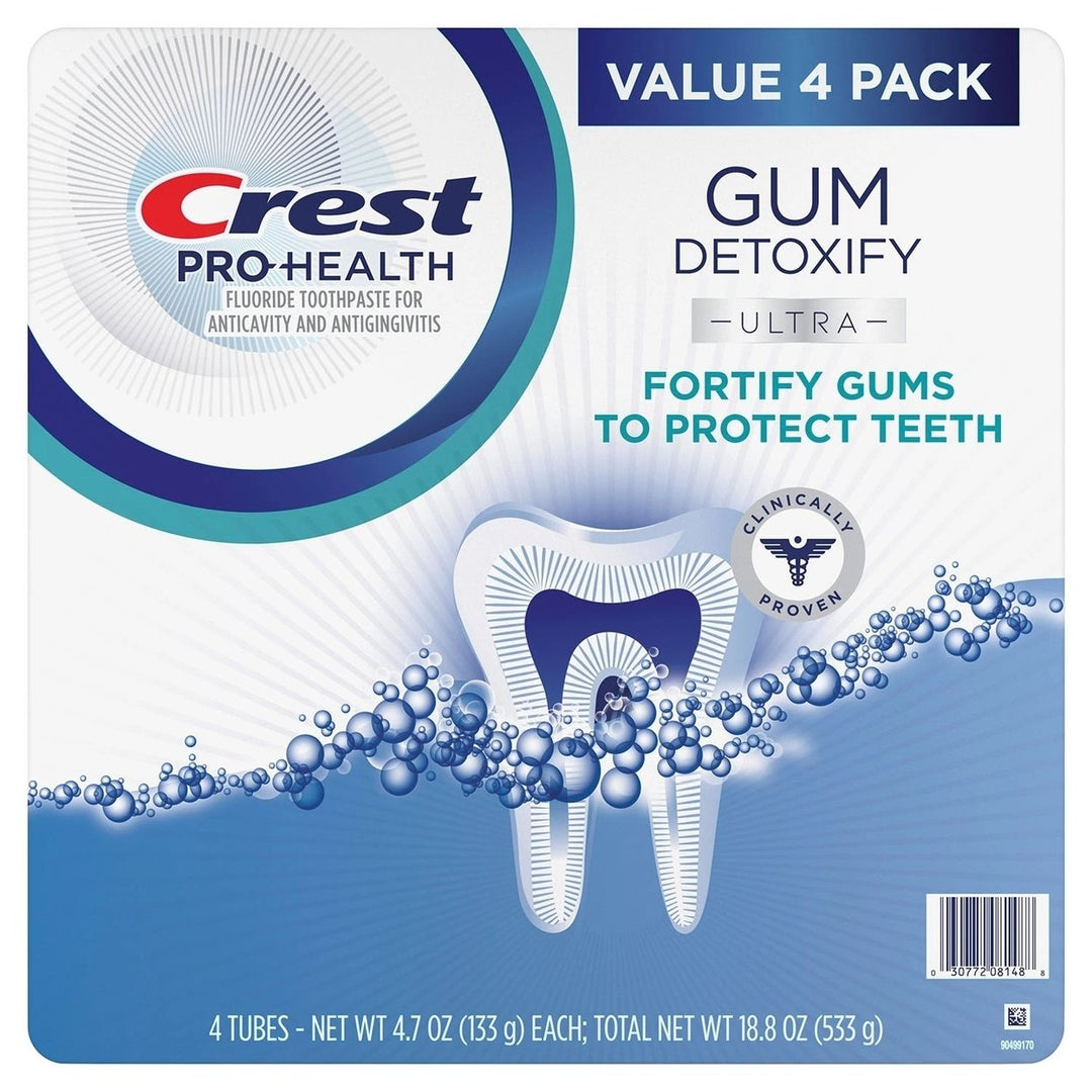 Crest Gum Detoxify Ultra Toothpaste 4.7 Ounce (Pack of 4) Image 2